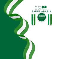 giorno dell'indipendenza dell'arabia saudita 23 settembre vettore