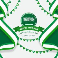 giorno dell'indipendenza dell'arabia saudita 23 settembre vettore