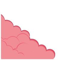 rosa nube icona Immagine vettore illustrazione design rosa e bianca colore