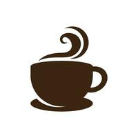 logo della tazza di caffè vettore