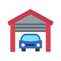 Icona di vettore del garage