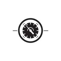 un' logo di velocità metro icona design vettore tachimetro silhouette auto velocità metro isolato su bianca sfondo.