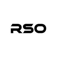 rso lettera logo disegno, ispirazione per un' unico identità. moderno eleganza e creativo design. filigrana il tuo successo con il Impressionante Questo logo. vettore