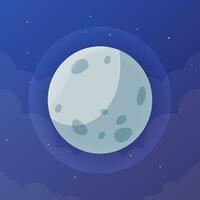 illustrazione Luna vettore. vettore eps 10