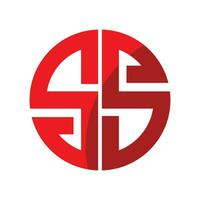 logo della lettera SS vettore