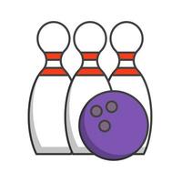 bowling icona. ricreazione. sport. vettore. vettore