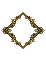 Vintage ▾ ornamento lusso oro stile vettore