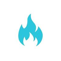 fuoco simbolo. a partire dal blu icona impostare. vettore