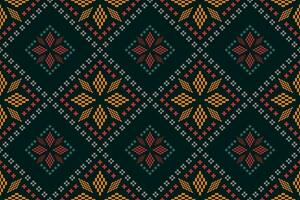 indaco Marina Militare blu geometrico tradizionale etnico modello ikat senza soluzione di continuità modello confine astratto design per tessuto Stampa stoffa vestito tappeto le tende e sarong azteco africano indiano indonesiano vettore