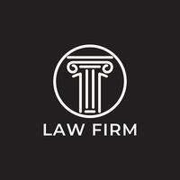 legge azienda logo design vectro ispirazione, legge ufficio logo, avvocato Servizi logo modello vettore
