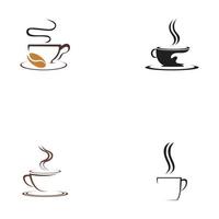icona di vettore del modello di logo della tazza di caffè - vector