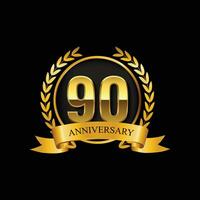 Logo dell'anniversario 90 vettore