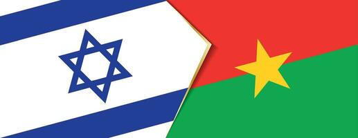 Israele e burkina faso bandiere, Due vettore bandiere.