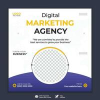 digitale marketing agenzia attività commerciale promozione sociale media inviare modello vettore