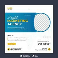 digitale marketing agenzia attività commerciale promozione sociale media inviare modello vettore