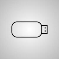 USB veloce guidare icona vettore illustrazione