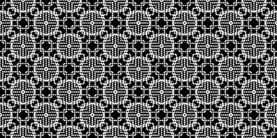 monocromatico geometrico griglia pixel arte sfondo moderno nero e bianca astratto mosaico struttura vettore