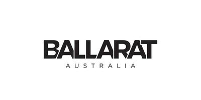 ballata nel il Australia emblema. il design Caratteristiche un' geometrico stile, vettore illustrazione con grassetto tipografia nel un' moderno font. il grafico slogan scritta.