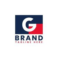 iniziale politico e patriottico g logo modello, americano lettera g logo design vettore