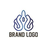 design del logo aziendale per la tua attività vettore