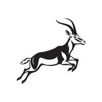 antilope azione vettore immagini, illustrazione di un' antilope