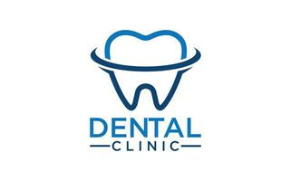 dentale clinica vettore logo design. dentista logo