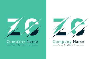 zc lettera logo design modello. vettore logo illustrazione