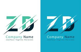 zd lettera logo design concetto. vettore logo illustrazione