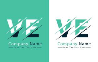 ve lettera logo design modello. vettore logo illustrazione