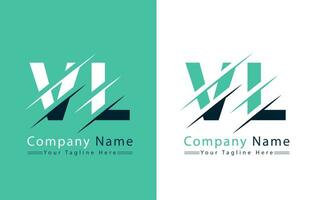 vl lettera logo design modello. vettore logo illustrazione