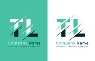 tl lettera logo design concetto. vettore logo illustrazione