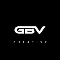 GBV lettera iniziale logo design modello vettore illustrazione