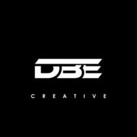 dbe lettera iniziale logo design modello vettore illustrazione