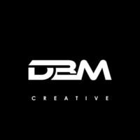 dbm lettera iniziale logo design modello vettore illustrazione
