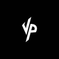 vp monogramma logo esport o gioco iniziale concetto vettore