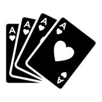 poker carta icona design vettore
