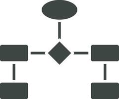 diagramma di flusso icona vettore Immagine. adatto per mobile app, ragnatela applicazioni e Stampa media.