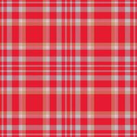 plaid senza soluzione di continuità modello nel rosso. dai un'occhiata tessuto struttura. vettore tessile Stampa.