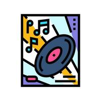 fifa discoteca festa colore icona vettore illustrazione