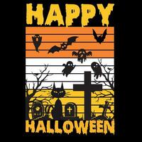 Halloween t camicia design fascio. Halloween festa t camicia design. Halloween t camicia design per Halloween giorno. vettore