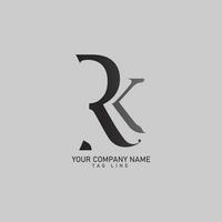 rk lettera attività commerciale logo design alfabeto icona vettore simbolo