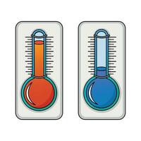 meteorologico termometri icone vettore