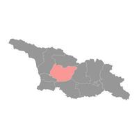 imereti regione carta geografica, amministrativo divisione di Georgia. vettore illustrazione.