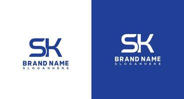 iniziale lettera sk logo design vettore modello, grafico alfabeto simbolo per aziendale attività commerciale identità sk logo