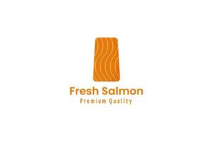 salmone pesce logo vettore icona illustrazione