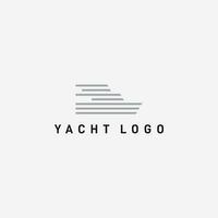 semplice yacht logo design ispirazione vettore