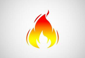 fuoco fiamma logo design. fuoco icona, fuoco cartello simbolo gratuito vettore