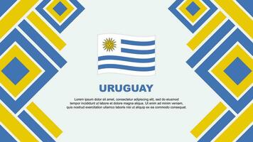 Uruguay bandiera astratto sfondo design modello. Uruguay indipendenza giorno bandiera sfondo vettore illustrazione. Uruguay