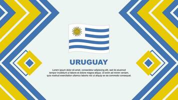 Uruguay bandiera astratto sfondo design modello. Uruguay indipendenza giorno bandiera sfondo vettore illustrazione. Uruguay design