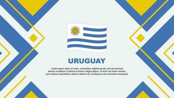 Uruguay bandiera astratto sfondo design modello. Uruguay indipendenza giorno bandiera sfondo vettore illustrazione. Uruguay illustrazione